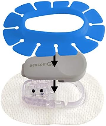 מגן ה- G6 הכחול עבור Dexcom שלך על טלאים אביזר סוכרת | ניתן לשימוש חוזר וניתן לשטוף | מתנה נהדרת לילד סוכרת או
